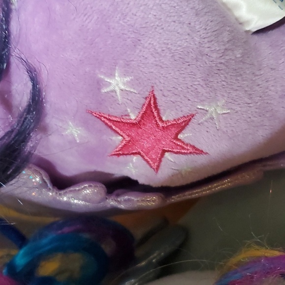 Vintage Lot 2 Build -A- Bear MY LITTLE PONY 16" Princess Luna, and Rainbow!! - Picture 11 of 12